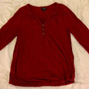 Lucky Brand 3/4 sleeve Blouse